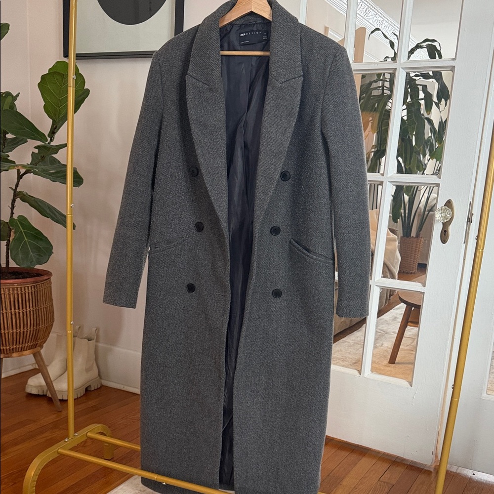 ASOS Design Dark Gray Coat